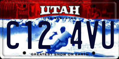 UT license plate C124VU