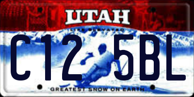 UT license plate C125BL