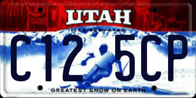 UT license plate C125CP