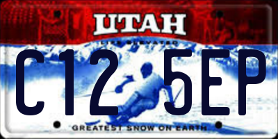UT license plate C125EP