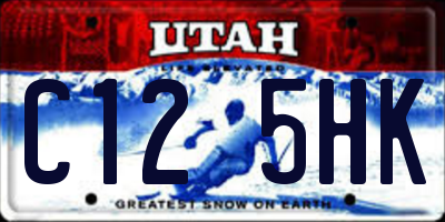UT license plate C125HK
