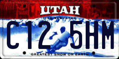 UT license plate C125HM