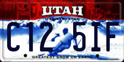 UT license plate C125IF