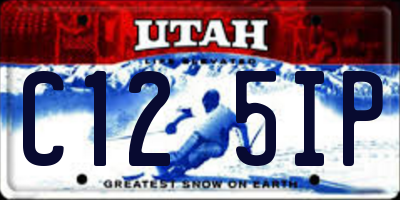UT license plate C125IP