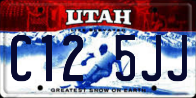 UT license plate C125JJ