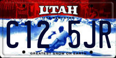 UT license plate C125JR
