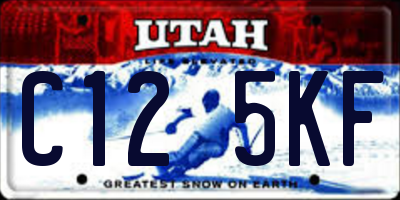 UT license plate C125KF