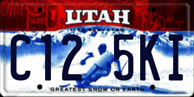 UT license plate C125KI