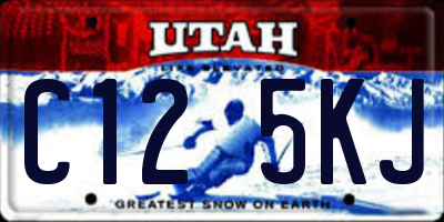 UT license plate C125KJ
