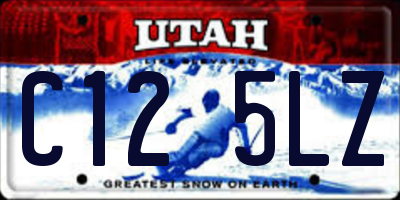 UT license plate C125LZ