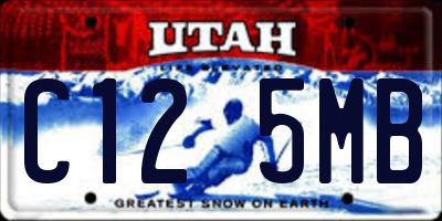 UT license plate C125MB