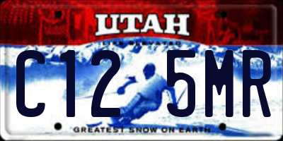 UT license plate C125MR