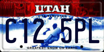 UT license plate C125PL