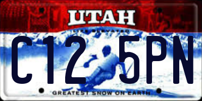 UT license plate C125PN