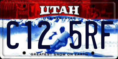 UT license plate C125RF