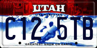 UT license plate C125TB