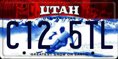 UT license plate C125TL