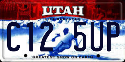 UT license plate C125UP