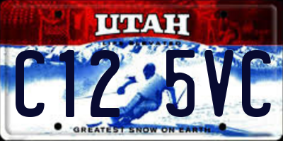 UT license plate C125VC