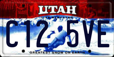 UT license plate C125VE
