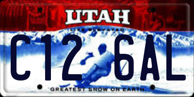 UT license plate C126AL