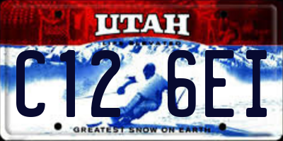 UT license plate C126EI