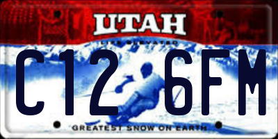 UT license plate C126FM