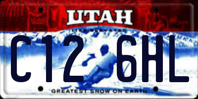UT license plate C126HL