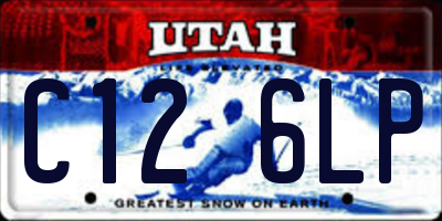 UT license plate C126LP