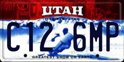 UT license plate C126MP