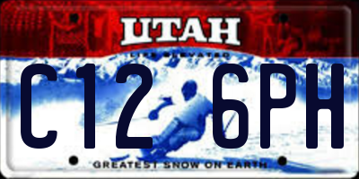 UT license plate C126PH