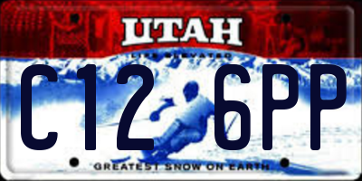 UT license plate C126PP