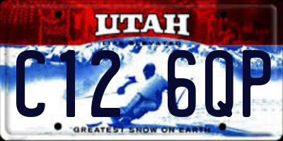 UT license plate C126QP