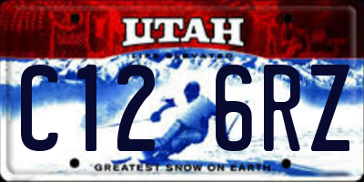 UT license plate C126RZ
