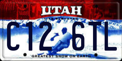 UT license plate C126TL