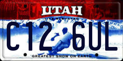 UT license plate C126UL