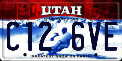 UT license plate C126VE