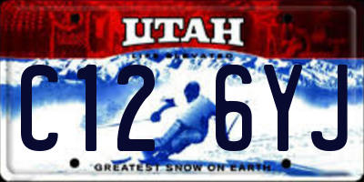 UT license plate C126YJ