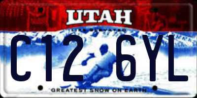 UT license plate C126YL