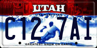 UT license plate C127AI
