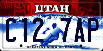 UT license plate C127AP