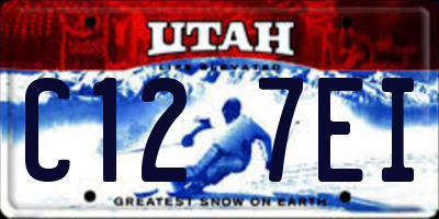 UT license plate C127EI