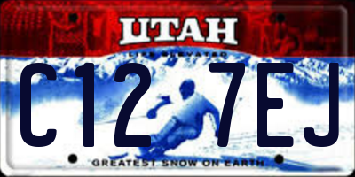UT license plate C127EJ