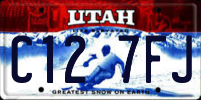 UT license plate C127FJ