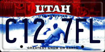 UT license plate C127FL