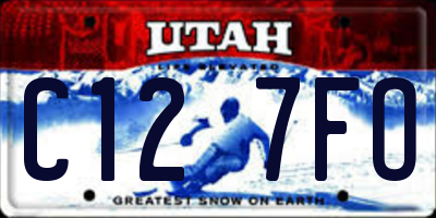 UT license plate C127FO