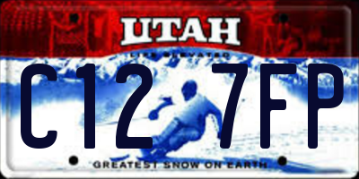 UT license plate C127FP