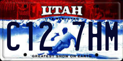 UT license plate C127HM