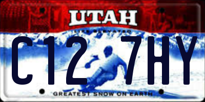 UT license plate C127HY