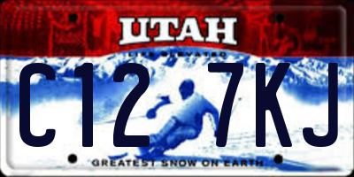 UT license plate C127KJ